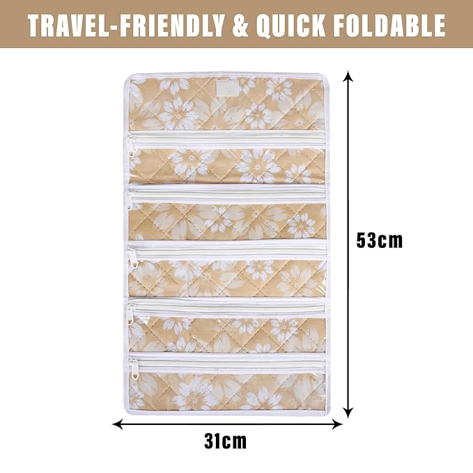 Foldable Waterproof Organizer 5 Pocket Cosmetic Kit/Pouch/Cover