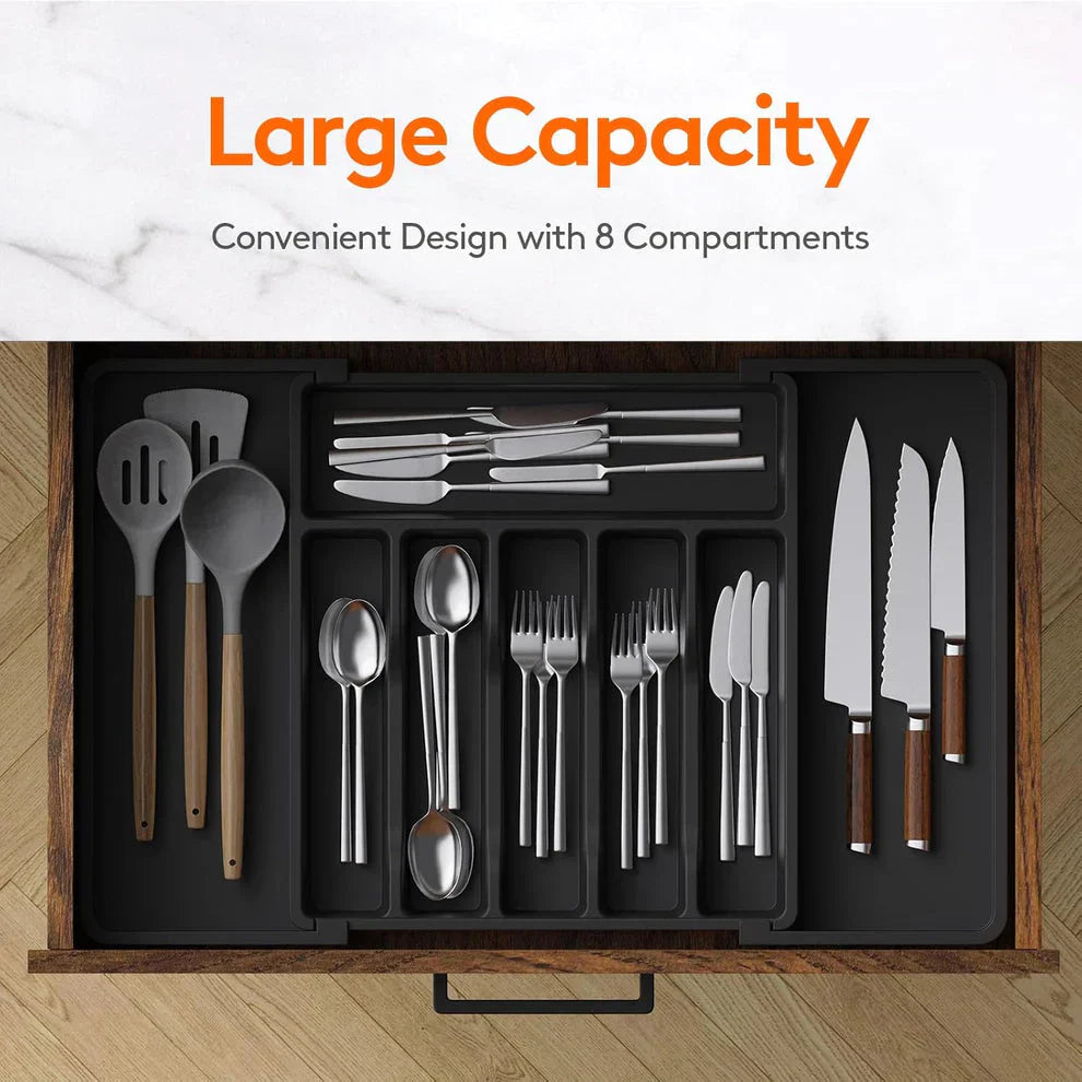 Cutlery Drawer Organizer Tray For Kitchen