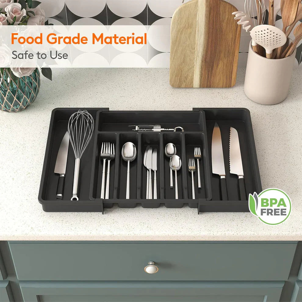 Cutlery Drawer Organizer Tray For Kitchen