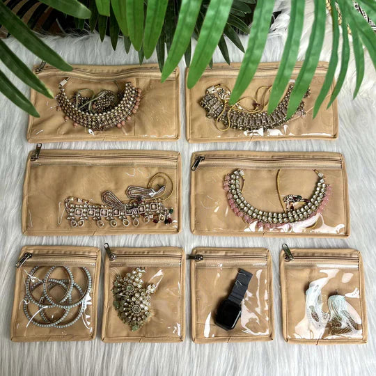 Multipurpose Jewelry Organizer with 7 Detachable Pouches