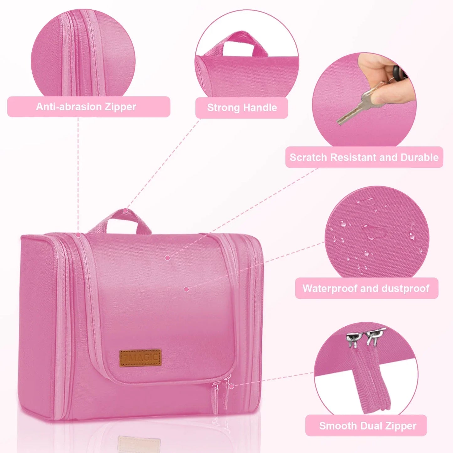 Multifunctional Extra Large Cosmetic Bag for Travel