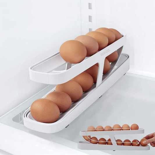 Egg Storage Automatic Scrolling Egg Holder